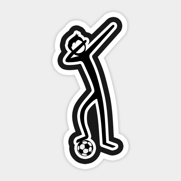 Dabbing Stick Figure - Soccer I